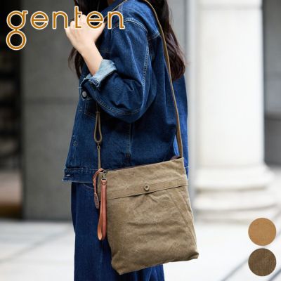 genten ゲンテン Mil Canvas ミルキャンバス ショルダーバッグ 44541