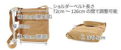 genten ゲンテン Mil Canvas ミルキャンバス ミニショルダーバッグ 44542