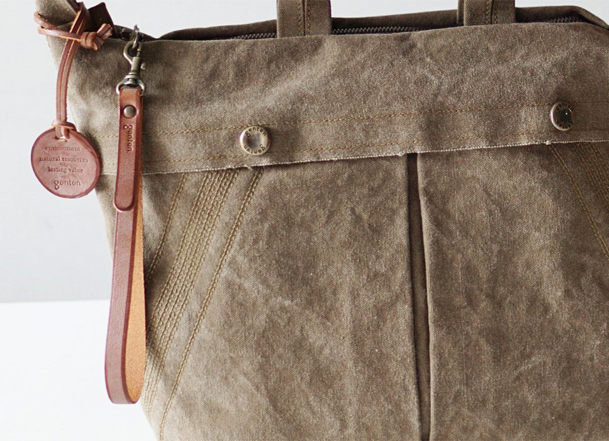 genten ゲンテン Mil Canvas ミルキャンバス 2WAYショルダーバッグ 44543