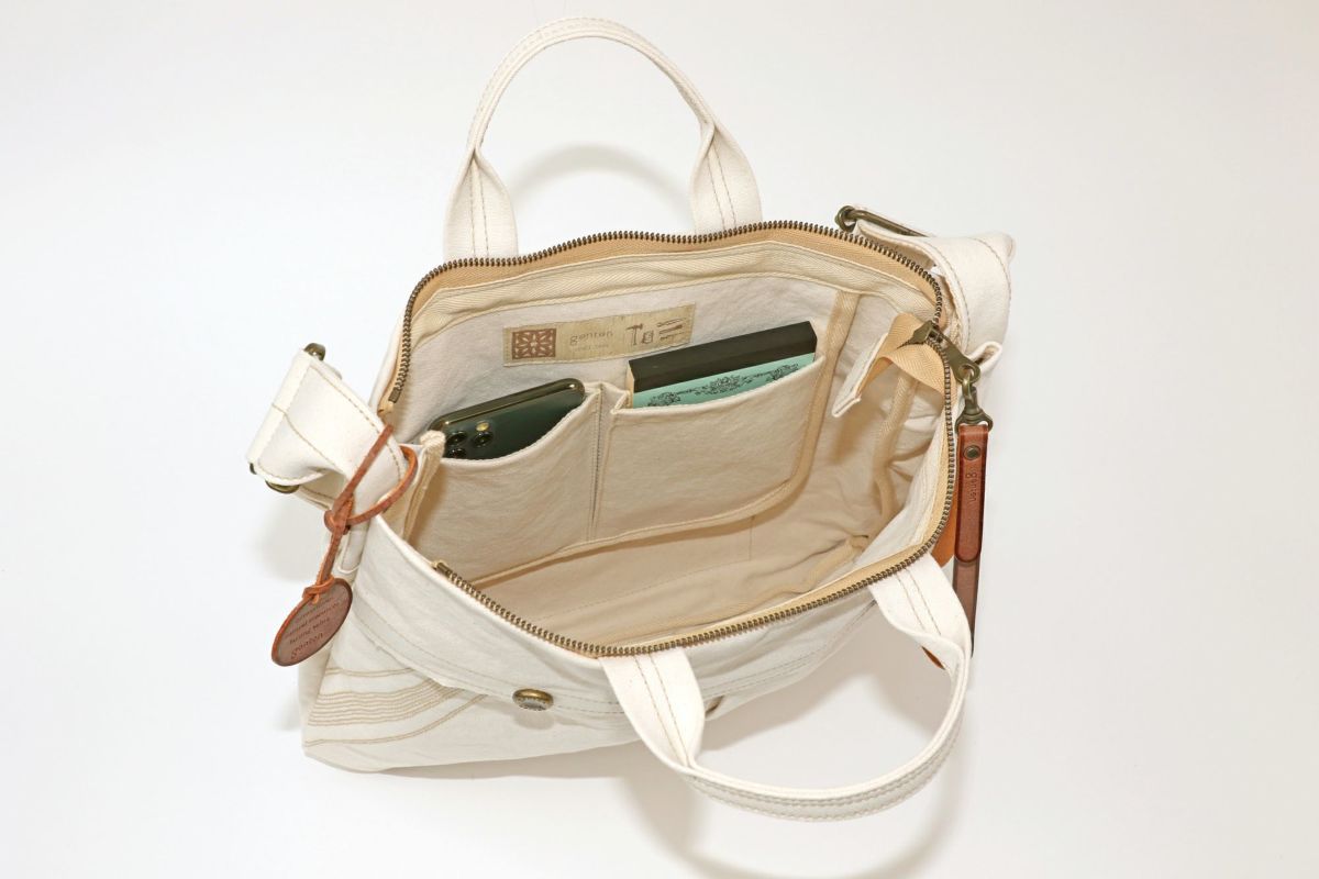genten ゲンテン Mil Canvas ミルキャンバス 2WAYショルダーバッグ 49505