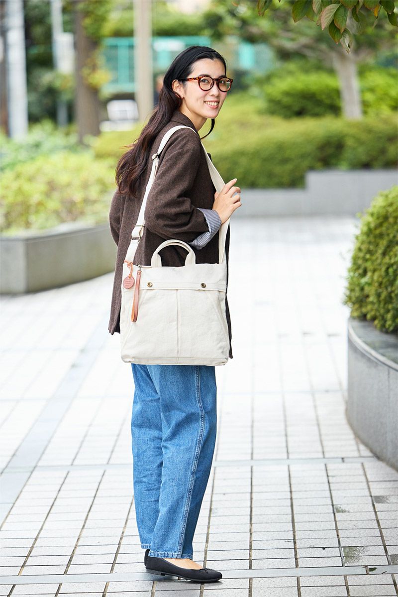 genten ゲンテン Mil Canvas ミルキャンバス 2WAYショルダーバッグ 49505