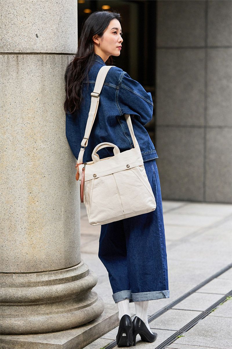 genten ゲンテン Mil Canvas ミルキャンバス 2WAYショルダーバッグ 49505