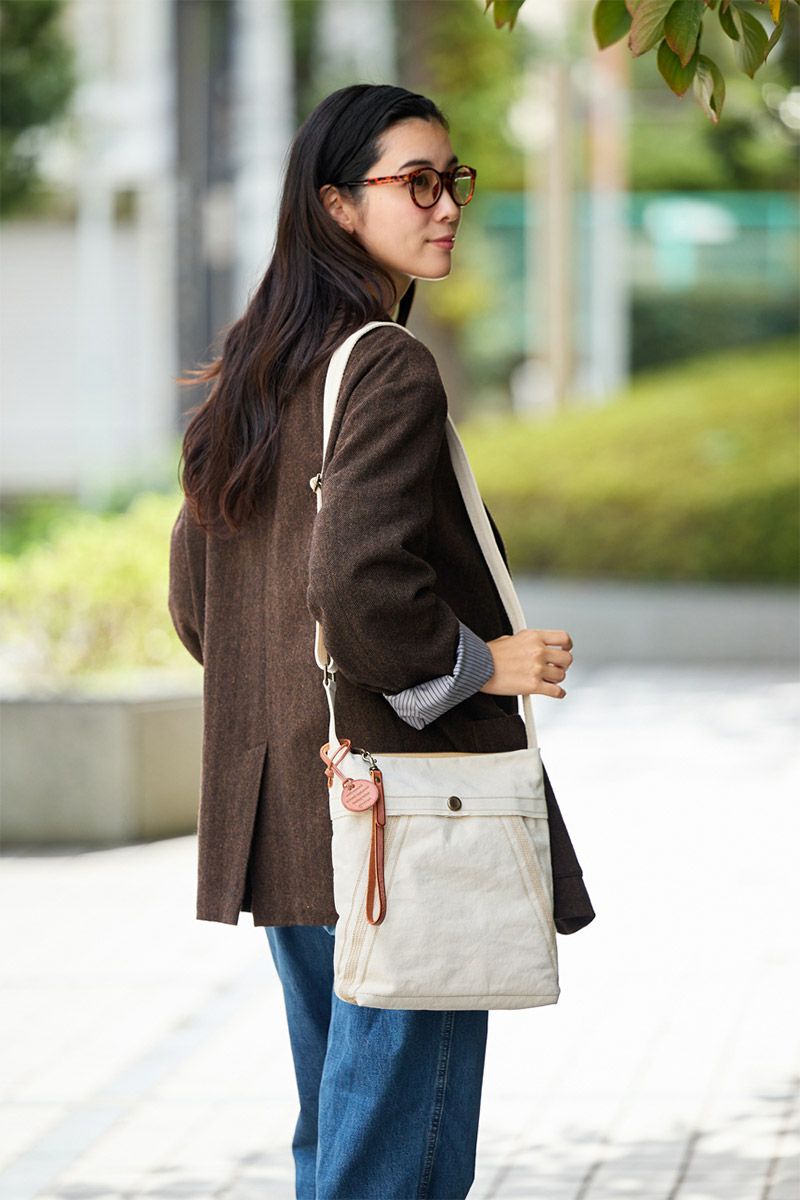 genten ゲンテン Mil Canvas ミルキャンバス ショルダーバッグ 49506