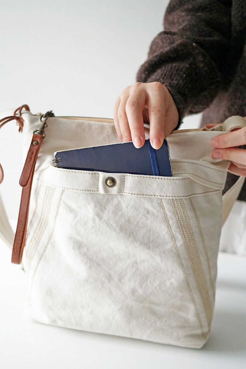 genten ゲンテン Mil Canvas ミルキャンバス ショルダーバッグ 49506