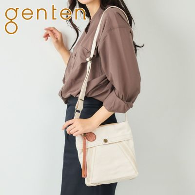 genten ゲンテン Mil Canvas ミルキャンバス ミニショルダーバッグ 49507