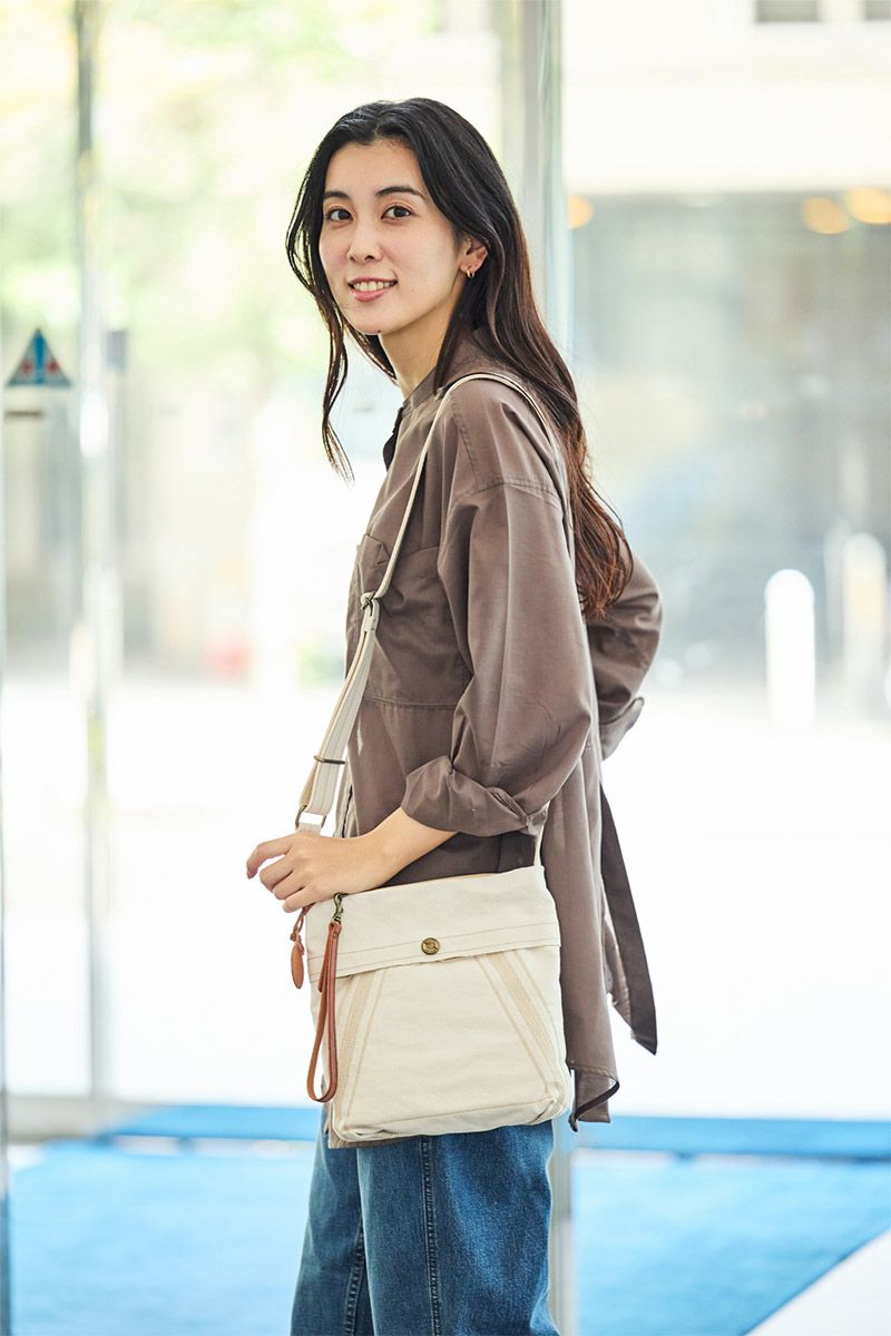 genten ゲンテン Mil Canvas ミルキャンバス ミニショルダーバッグ 49507