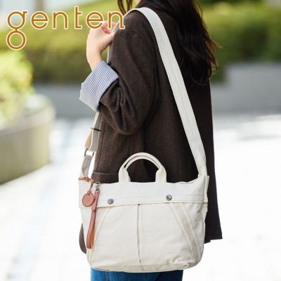 genten ゲンテン Mil Canvas ミルキャンバス 2WAYショルダーバッグ 49508