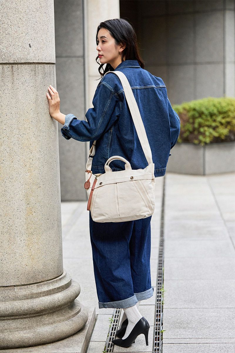 genten ゲンテン Mil Canvas ミルキャンバス 2WAYショルダーバッグ 49508