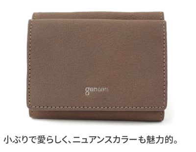 genten ゲンテン Fresco フレスコ 小銭入れ付き三つ折り財布 44318