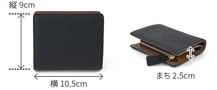 genten ゲンテン Minerva2 ミネルヴァ2 小銭入れ付き二つ折り財布 44443