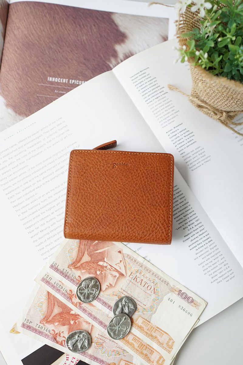 genten ゲンテン Minerva2 ミネルヴァ2 小銭入れ付き二つ折り財布 44443