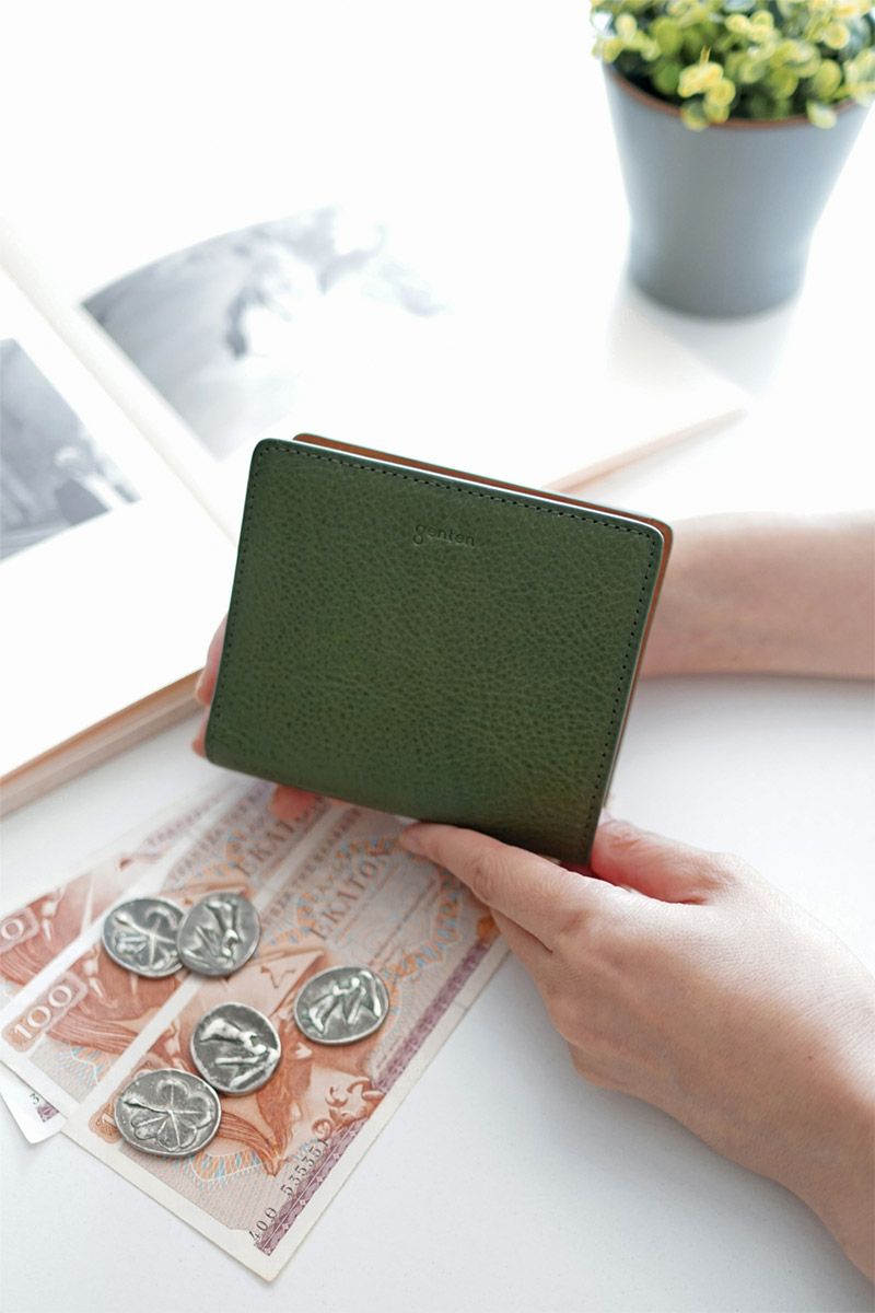 genten ゲンテン Minerva2 ミネルヴァ2 小銭入れ付き二つ折り財布 44443