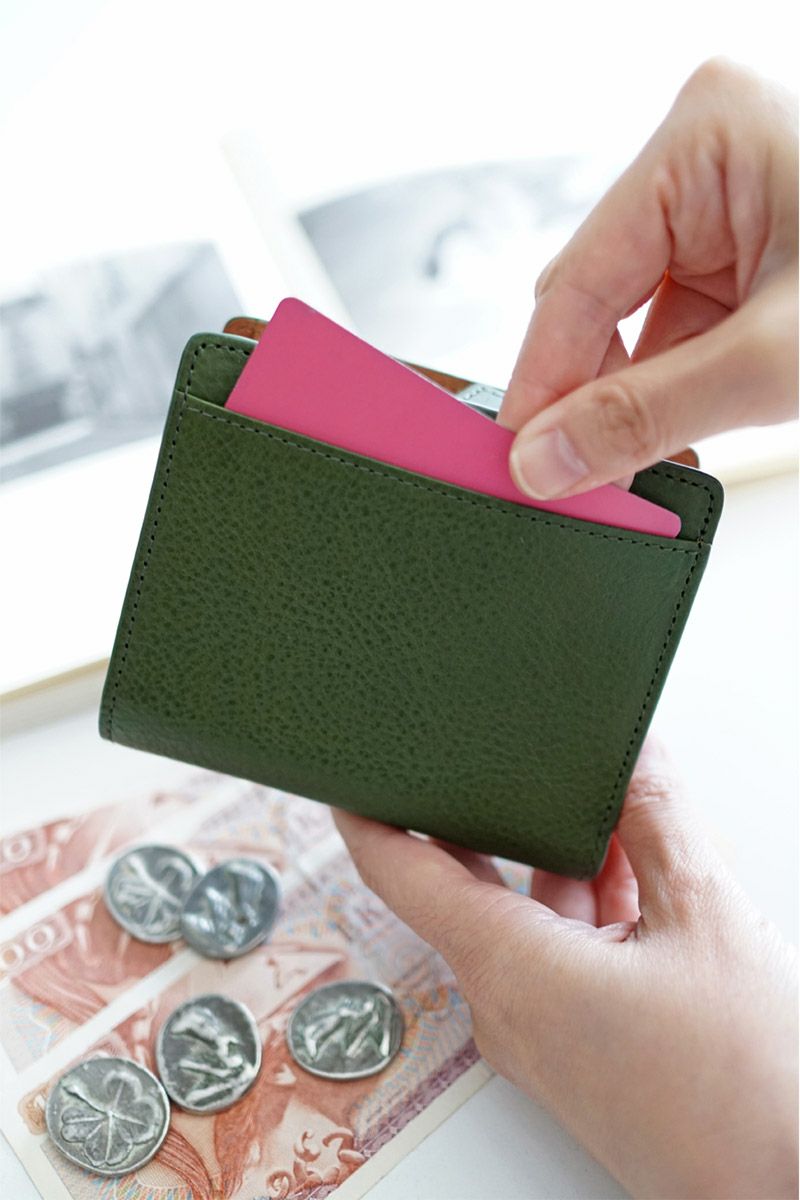 genten ゲンテン Minerva2 ミネルヴァ2 小銭入れ付き二つ折り財布 44443