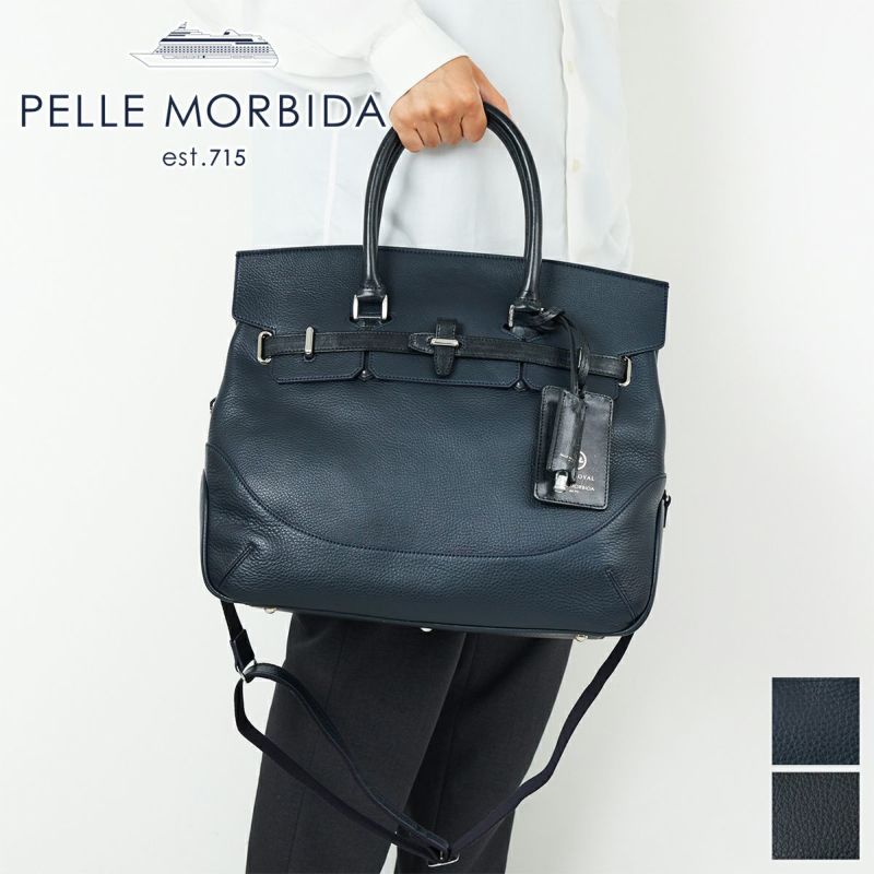 PELLE MORBIDA ペッレモルビダ GLENROYAL×PELLE MORBIDA フラップボストンバッグ PMO-GRMB026