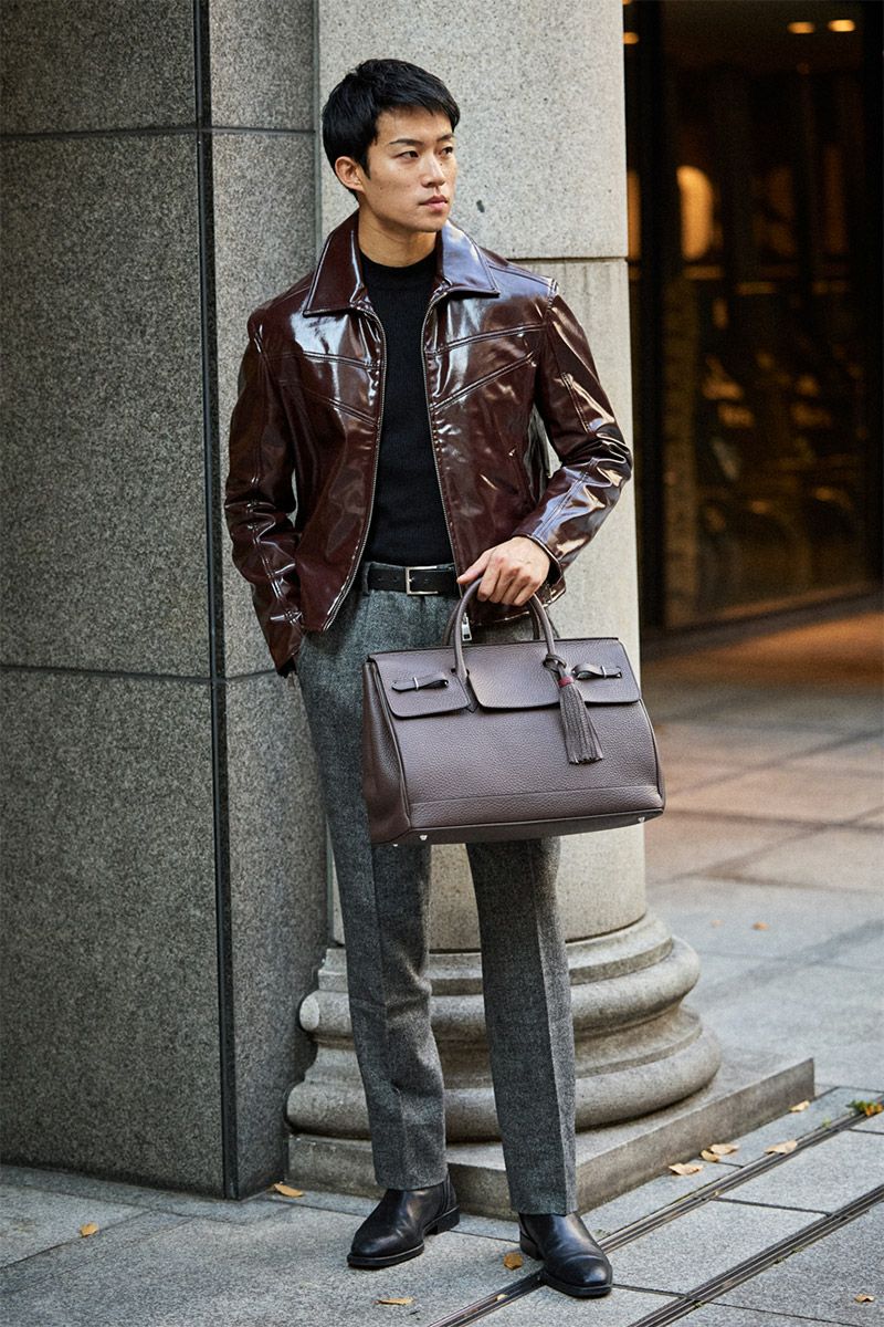 ACATE アカーテ SHINDO-LTD 神藤光太郎氏 別注モデル フラップボストンバッグ ACT-SHINDO-LTD