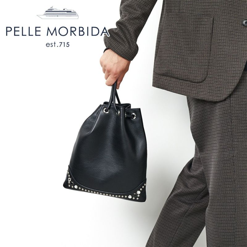 PELLE MORBIDA ペッレモルビダ London ロンドン ドローストリングバッグ PMO-MB080LO