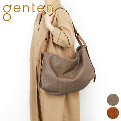 genten ゲンテン Pelle tessile ペッレ テッシル 2WAYショルダーバッグ 44555