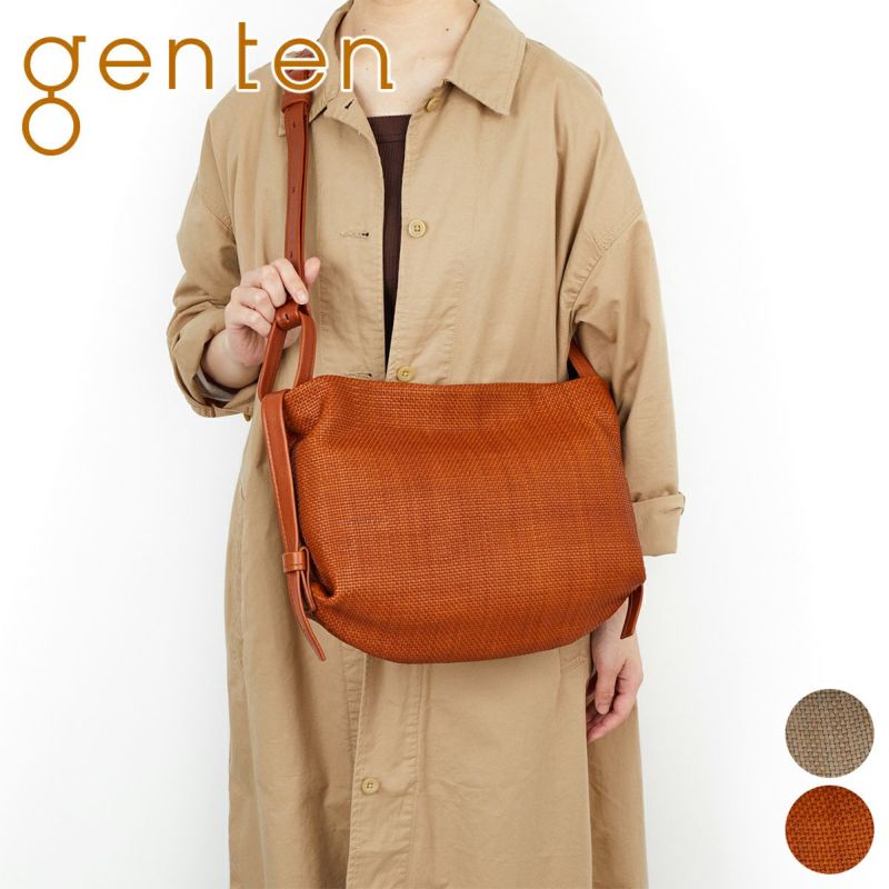 genten ゲンテン Pelle tessile ペッレ テッシル 2WAYショルダーバッグ 44557