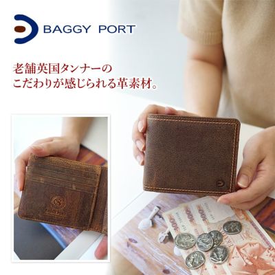 BAGGY PORT バギーポート KUDU クーズー 小銭入れ付き二つ折り財布 ZKM-902