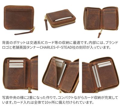 BAGGY PORT バギーポート KUDU クーズー コンパクトハーフ財布（ラウンドファスナー式 ）ZKM-904