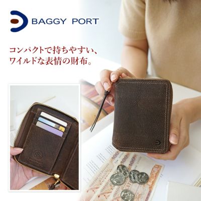 BAGGY PORT バギーポート KUDU クーズー コンパクトハーフ財布（ラウンドファスナー式 ）ZKM-904