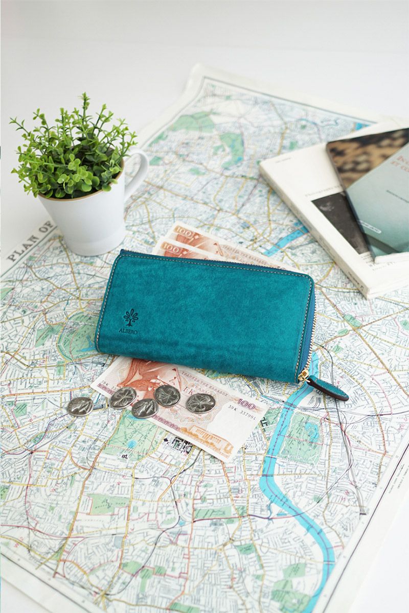ALBERO アルベロ Schiuma スキューマ 小銭入れ付き長財布（L字ファスナー式） 6055