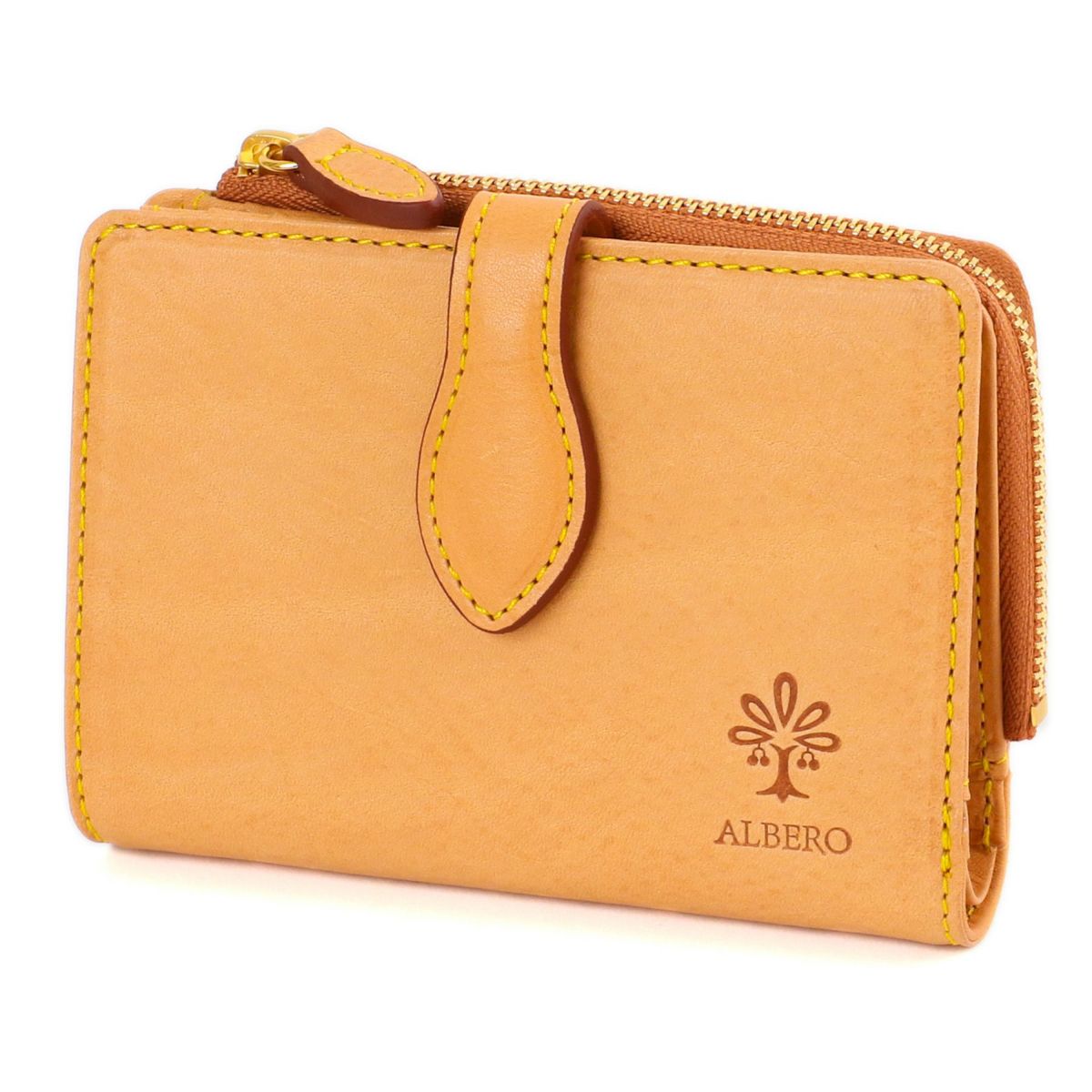 ALBERO アルベロ NATURE ナチュレ 小銭入れ付き二つ折り財布 5407