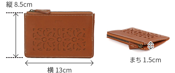 genten ゲンテン cut work カットワーク フラグメントケース 40620