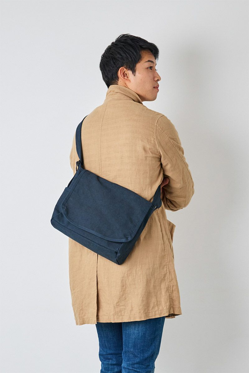 BAGGY PORT バギーポート 黒さび染め帆布 ショルダーバッグ GRN-9601