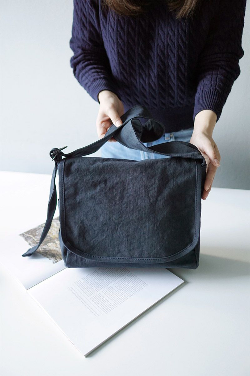 BAGGY PORT バギーポート 黒さび染め帆布 ショルダーバッグ GRN-9601