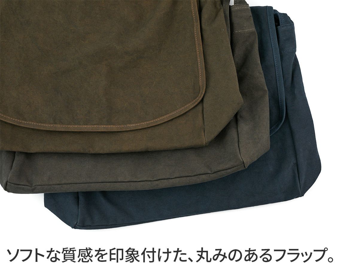 BAGGY PORT バギーポート 黒さび染め帆布 ショルダーバッグ GRN-9602