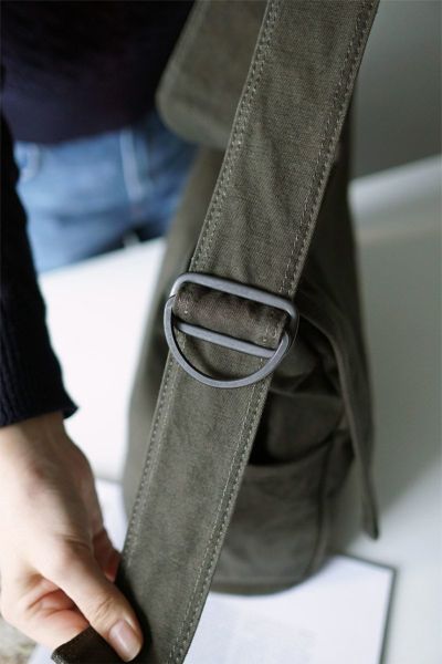 BAGGY PORT バギーポート 黒さび染め帆布 ショルダーバッグ GRN-9602