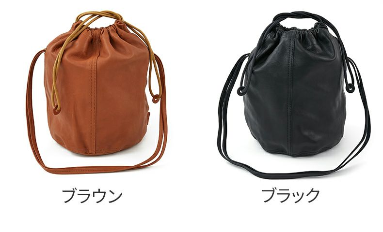 genten ゲンテン サスティナブル巾着 巾着ショルダーバッグ 43727