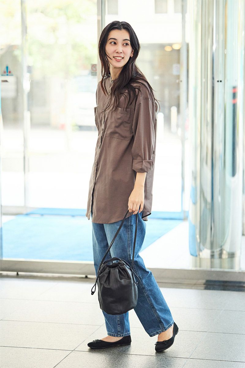 genten ゲンテン サスティナブル巾着 巾着ショルダーバッグ 43727