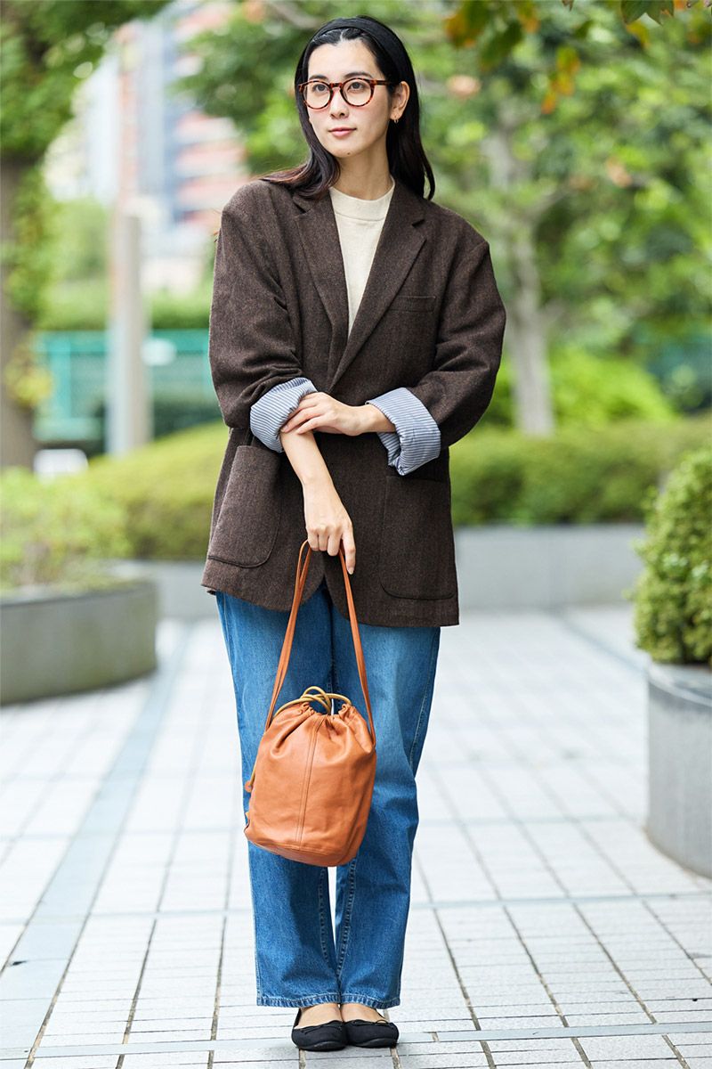 genten ゲンテン サスティナブル巾着 巾着ショルダーバッグ 43727