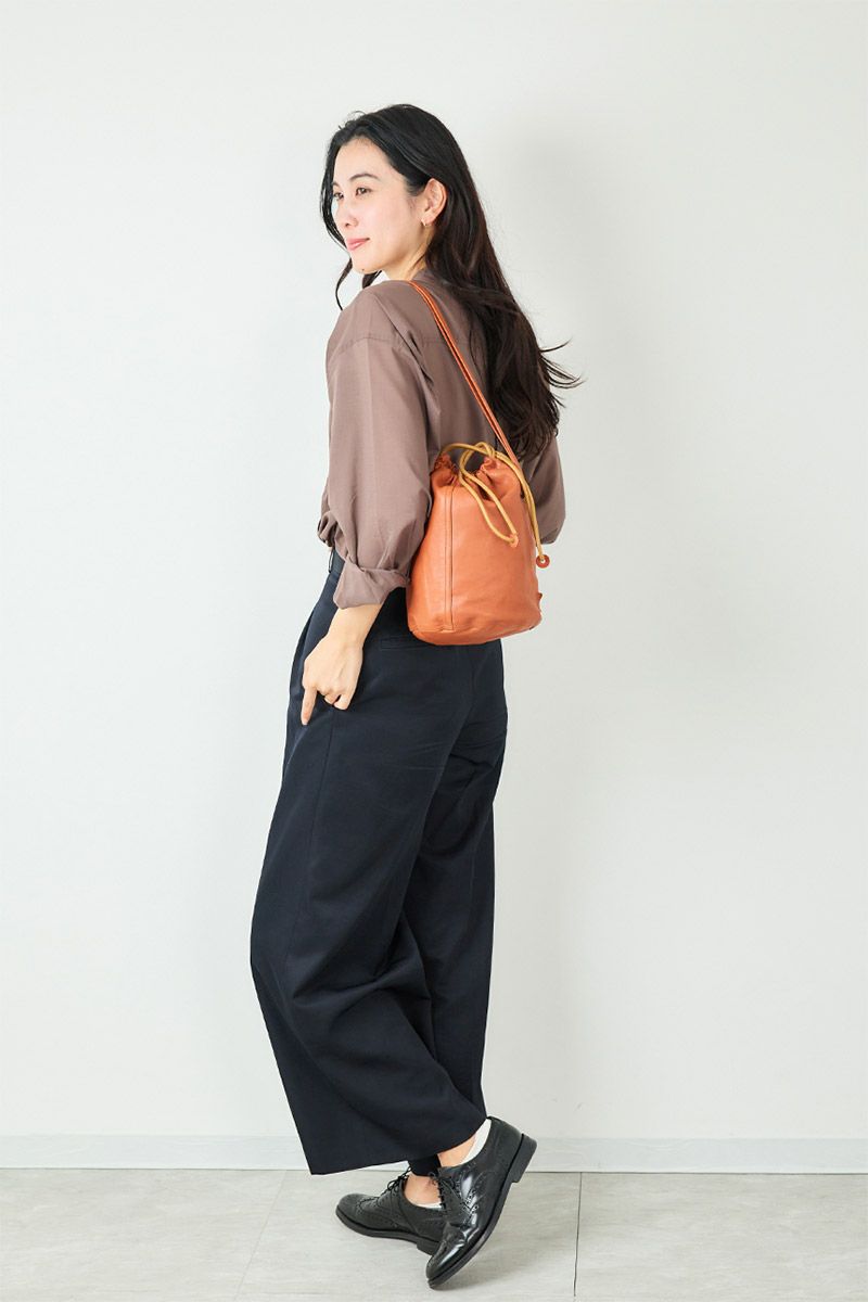 genten ゲンテン サスティナブル巾着 巾着ショルダーバッグ 43727