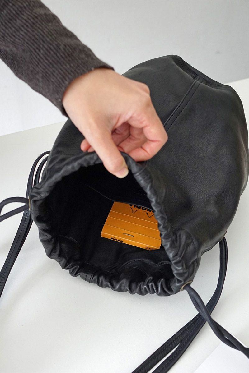 genten ゲンテン サスティナブル巾着 巾着ショルダーバッグ 43727