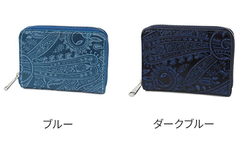 BAGGY PORT バギーポート KOI コーアイ 藍染型押 ペイズリー 小銭入れ ZYS-199