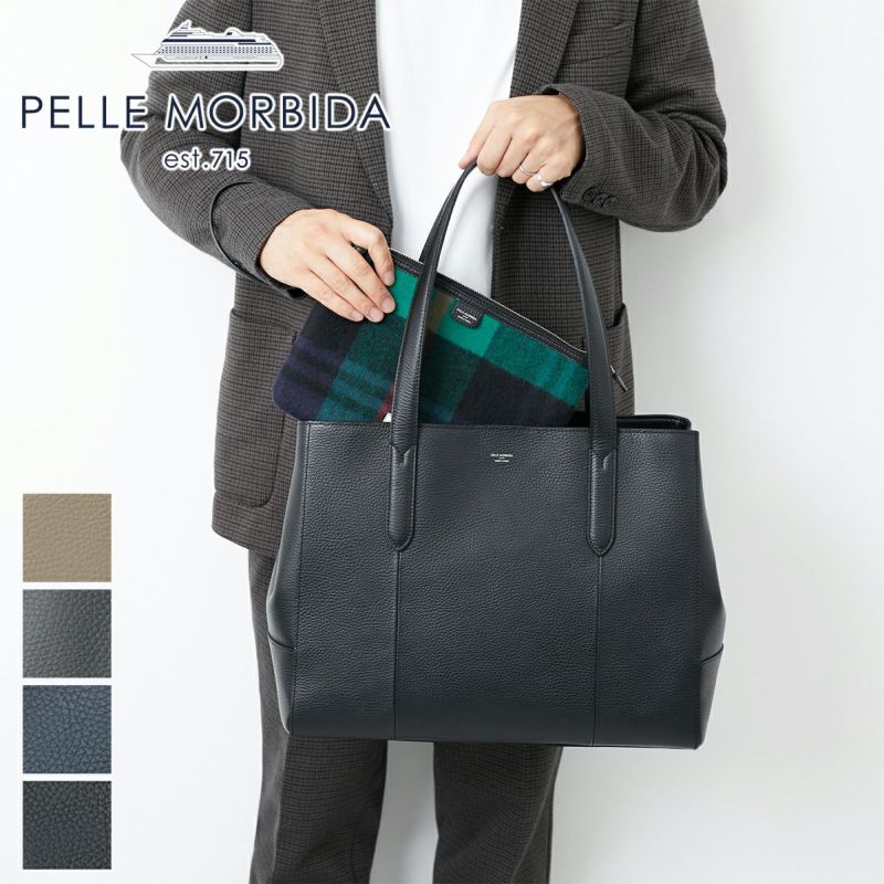 [2024年11月14日販売開始！ 新作 ] PELLE MORBIDA ペッレモルビダ Johnstons of Elgin×PELLE  MORBIDA トートバッグ PMO-JEST011 | こだわりのブランド Sentire-One