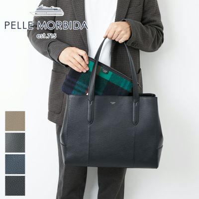 PELLE MORBIDA ペッレモルビダ Johnstons of Elgin×PELLE MORBIDA トートバッグ PMO-JEST011