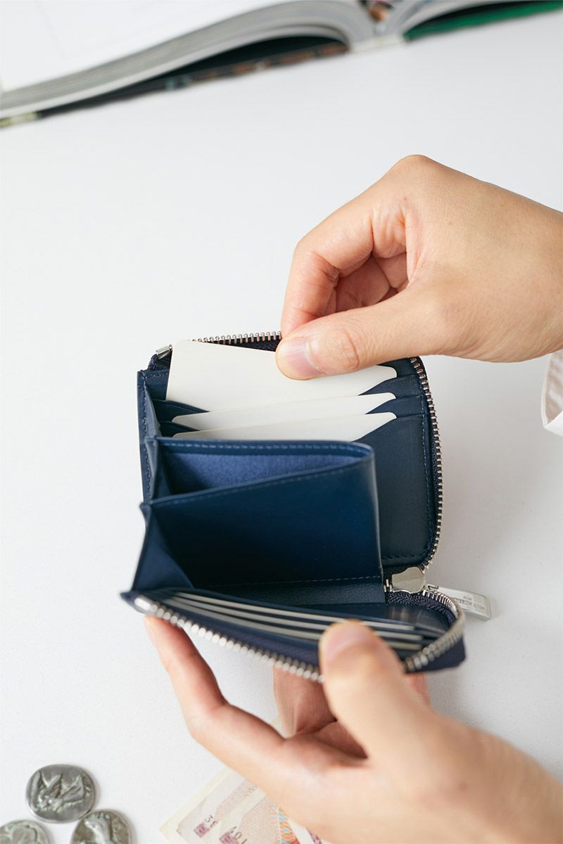 PELLE MORBIDA ペッレモルビダ Barca バルカ エンボスレザー ミニウォレット PMO-BA333