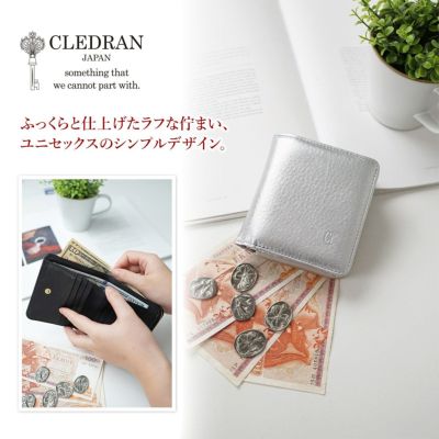 CLEDRAN クレドラン BULE ブル 小銭入れ付き二つ折り財布 CR-CL3794