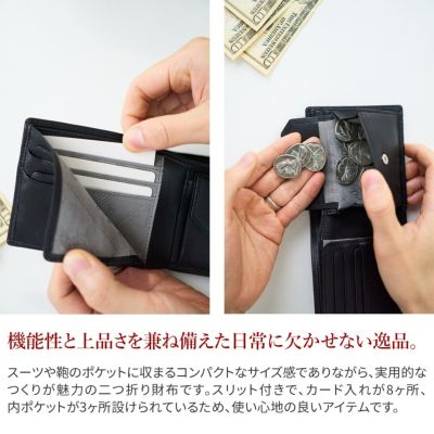 Dakota BLACK LABEL ダコタ ブラックレーベル ショジ 小銭入れ付き二つ折り財布 0620040