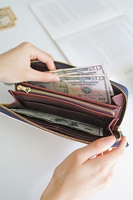 genten ゲンテン cut work カットワーク 小銭入れ付き長財布（ラウンドファスナー式 ） 49493(42191)