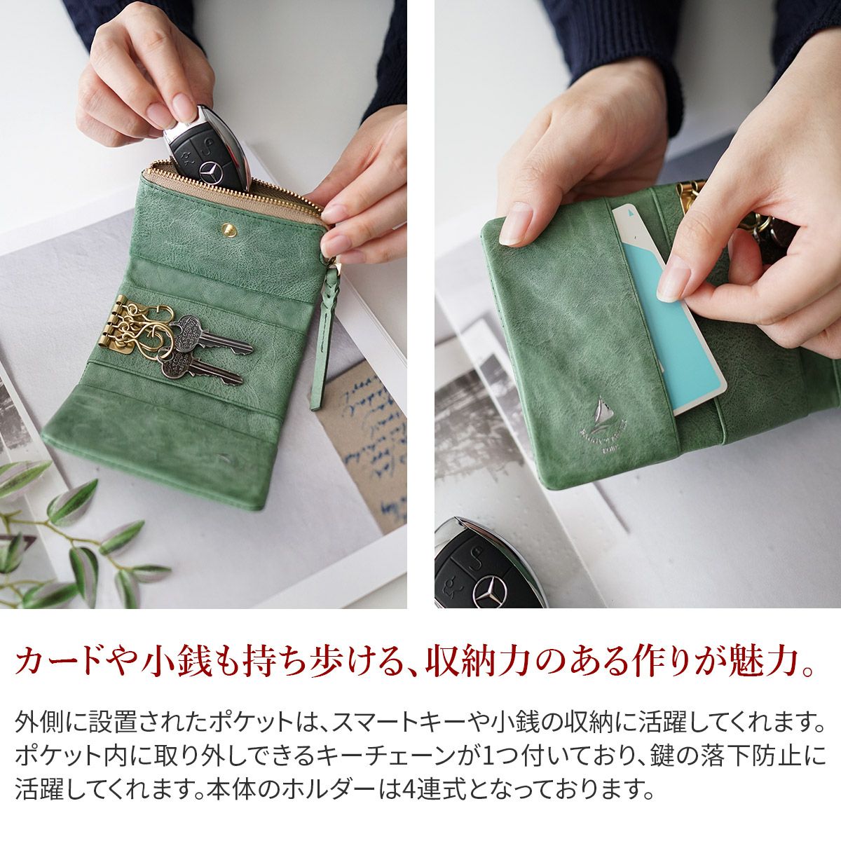 BAGGY'S ANNEX バギーズアネックス FOG leather (フォグレザー) キーケース LZYS-7007