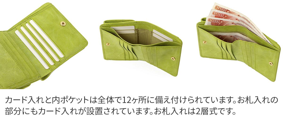 BAGGY'S ANNEX バギーズアネックス FOG leather (フォグレザー) 小銭入れ付き二つ折り財布 LZYS-7008