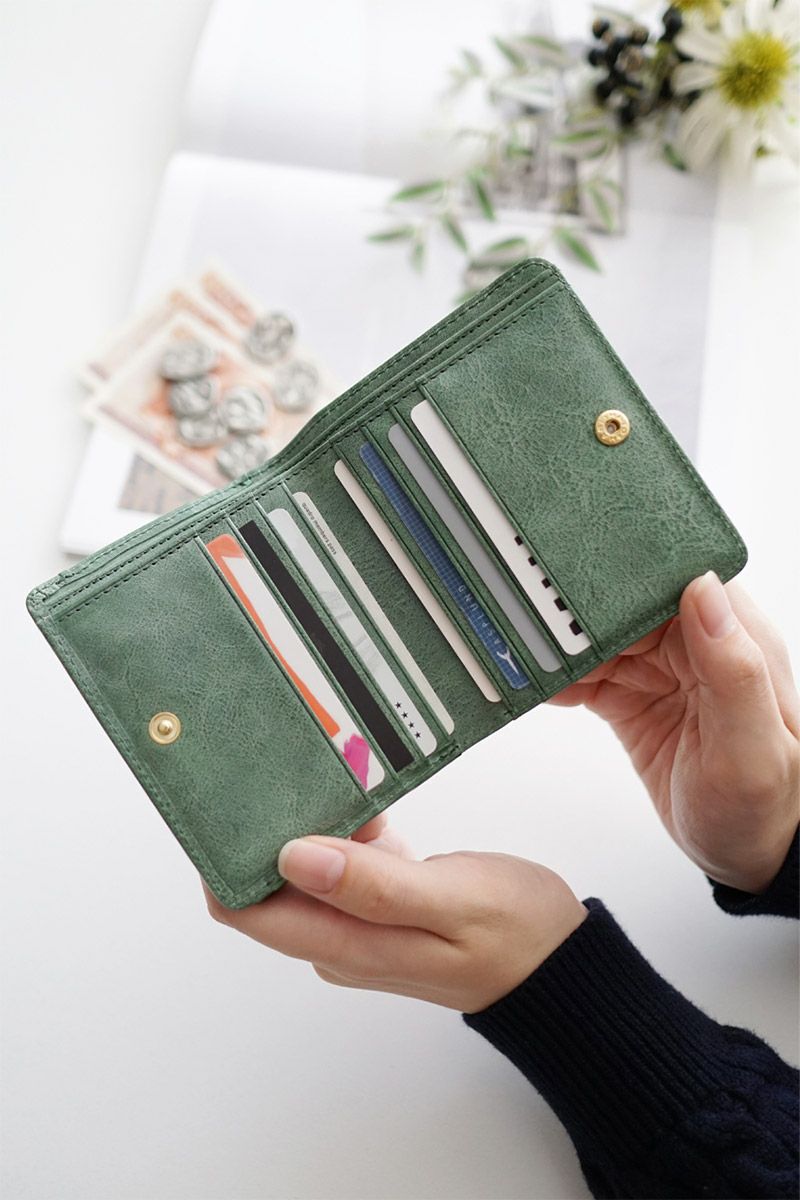 BAGGY'S ANNEX バギーズアネックス FOG leather (フォグレザー) 小銭入れ付き二つ折り財布 LZYS-7008