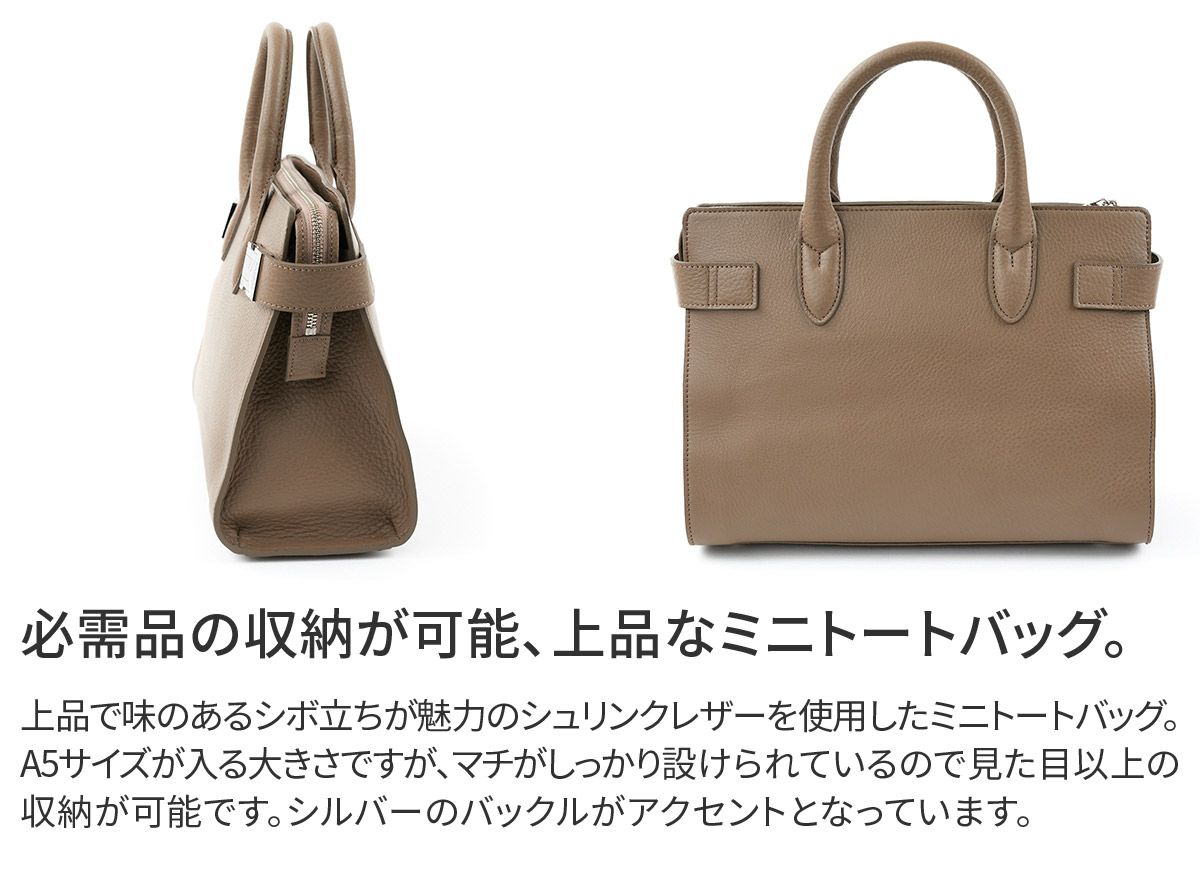 PELLE MORBIDA ペッレモルビダ Maiden Voyage メイデン ボヤージュ シュリンクレザー ミニトートバッグ PMO-MB084