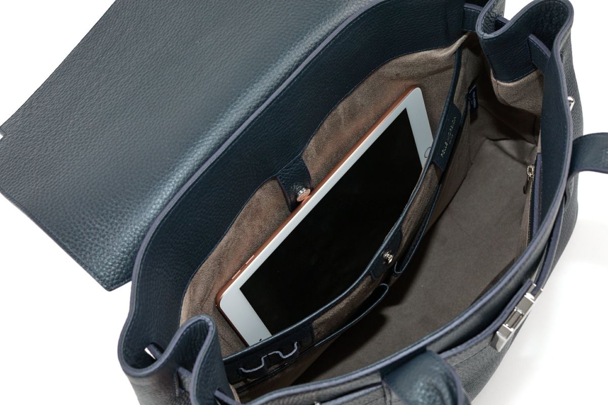 PELLE MORBIDA ペッレモルビダ Maiden Voyage メイデン ボヤージュ シュリンクレザー フラップトートバッグ PMO-MB083