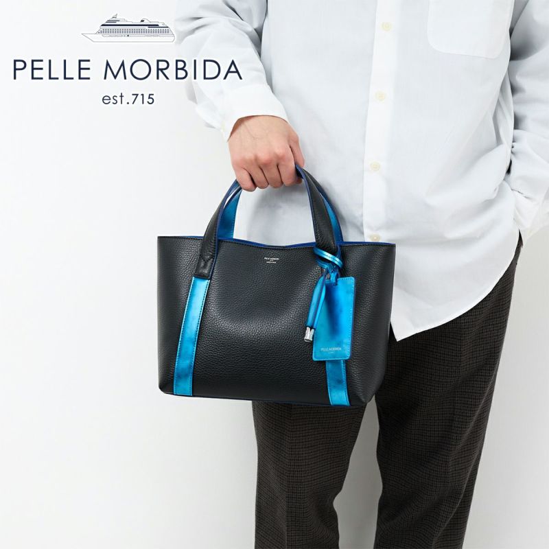 PELLE MORBIDA ペッレモルビダ DEEPOCEAN ディープオーシャン ミニトートバッグ PMO-TE007DE